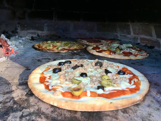Pizza base pizzabodems incl. pizzaoven + accessoires