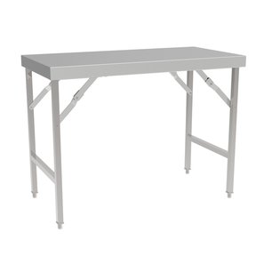 RVS werktafel 180 x 60 cm (inklapbaar) RVS werktafel 180 x 60 cm (inklapbaar)